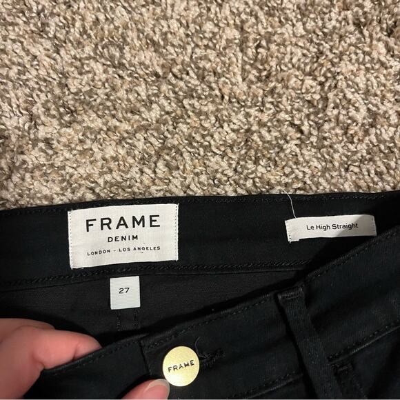 Frame Le High Byxbee Fringe Hem Skinny Jeans Size 27 - Picture 7 of 10